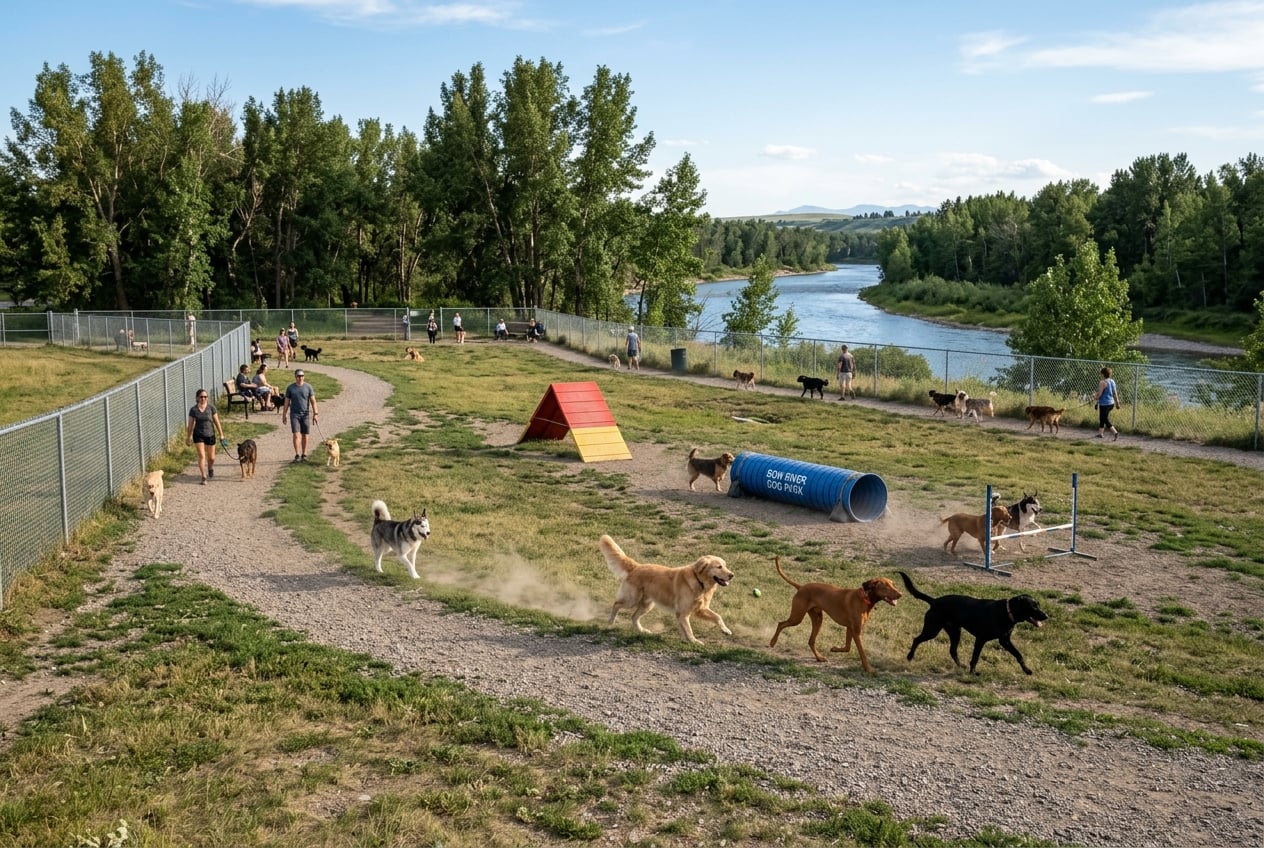 Sue Higgins Park off-leash dog park Calgary