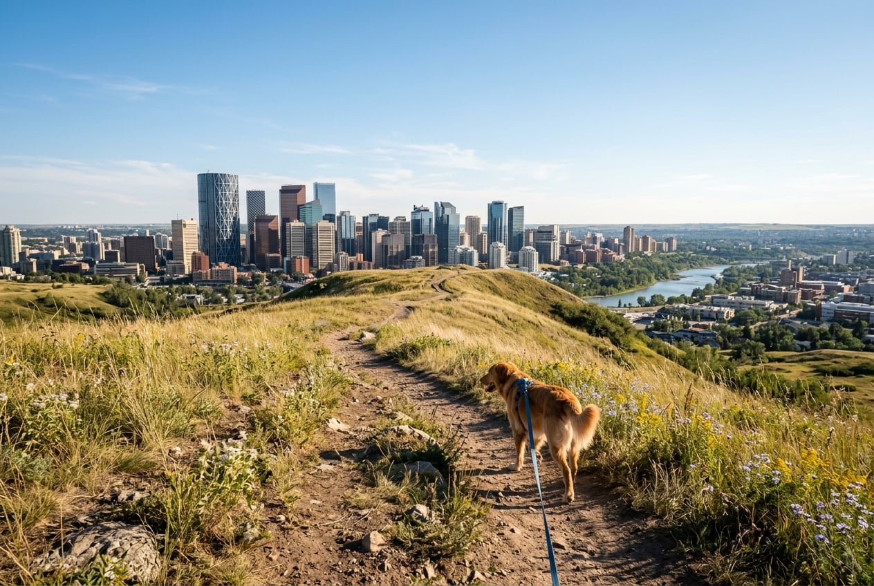 Tom Campbell's Hill Off-Leash Park off-leash dog park Calgary